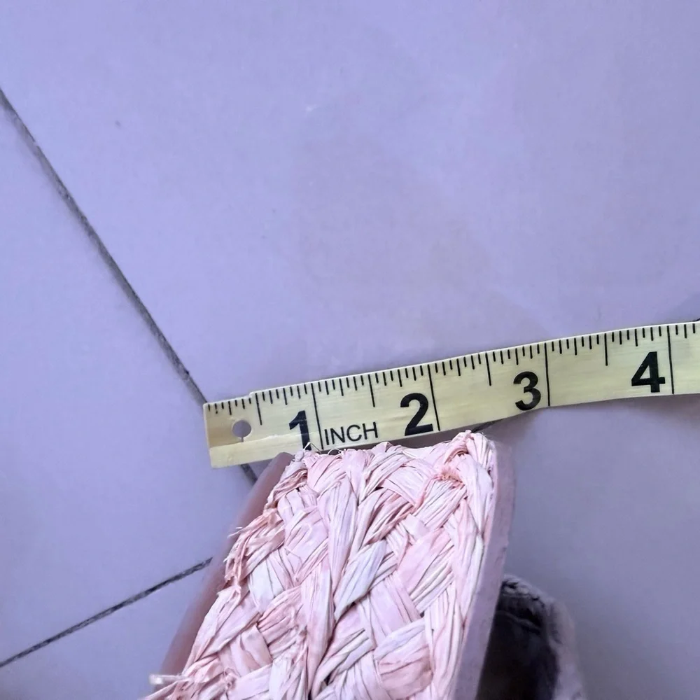 Splendid Cream Woven Espadrille Wedge Sandals size 6M